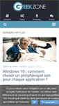 Mobile Screenshot of geekzone.fr